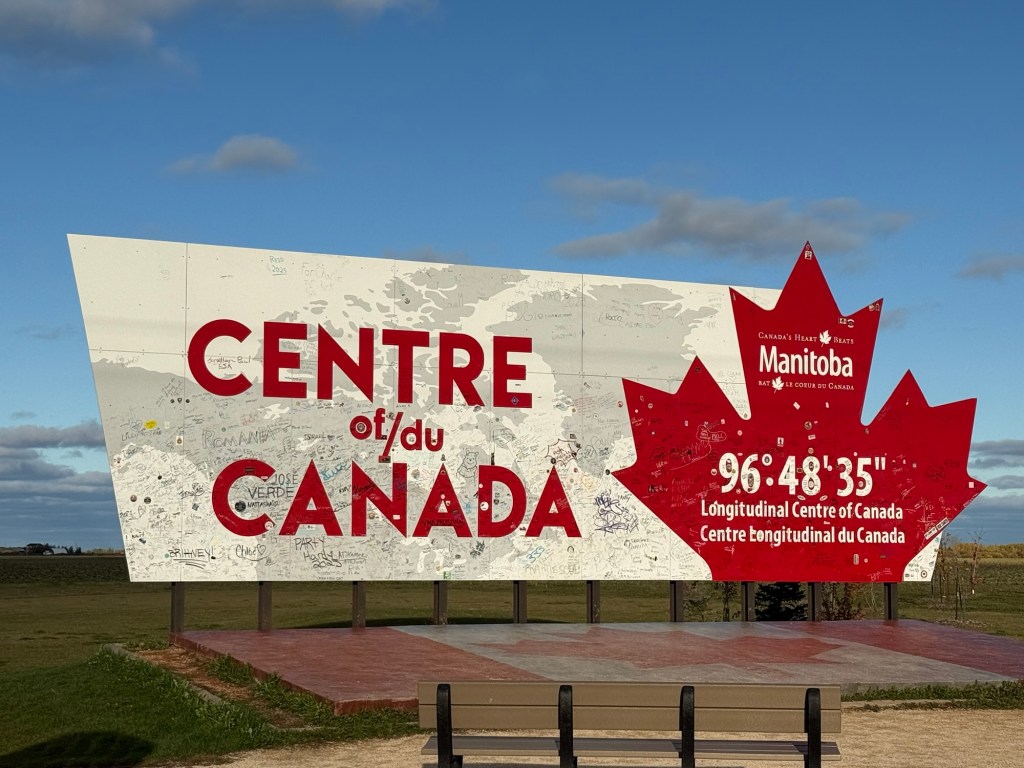 Centre of Canada monument Manitoba geographic centre